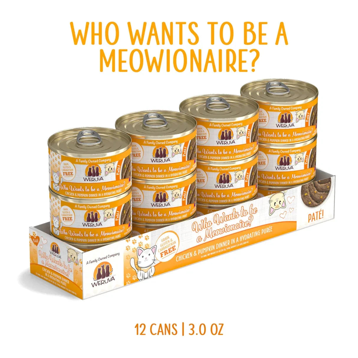 Weruva Cat Paté - Who wants to be a Meowionaire with Chicken & Pumpkin by Weruva