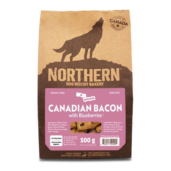 Northern Pet Dog Biscuit Canadian Bacon with Blueberries