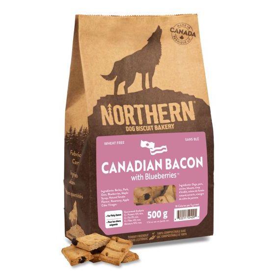 Northern Pet Dog Biscuit Canadian Bacon with Blueberries