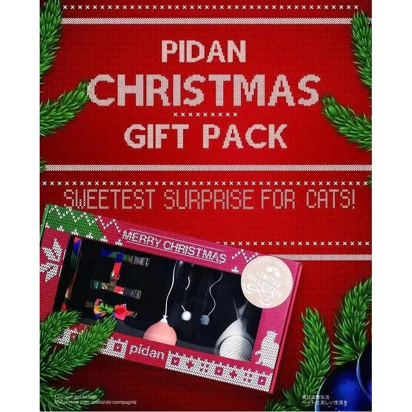 Coffret cadeau de Noël Pidan pour chats