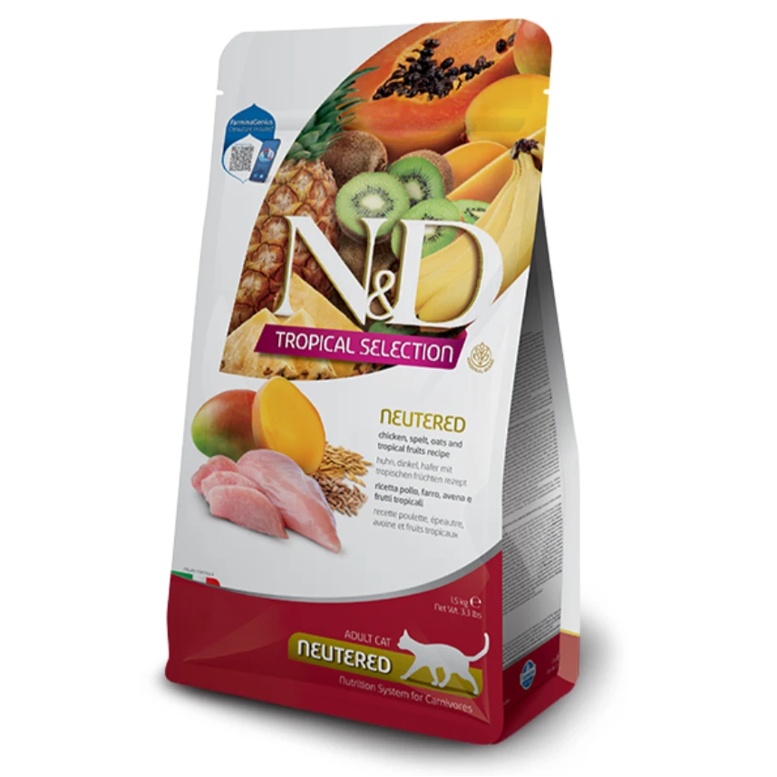 Farmina N&D Tropical Selection Chicken Neutered Cat Food by Farmina