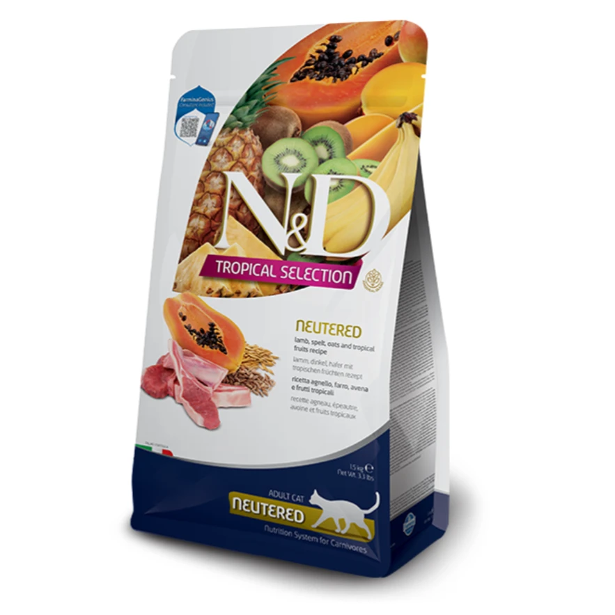 Farmina N&D Tropical Selection Lamb Neutered Cat Food by Farmina