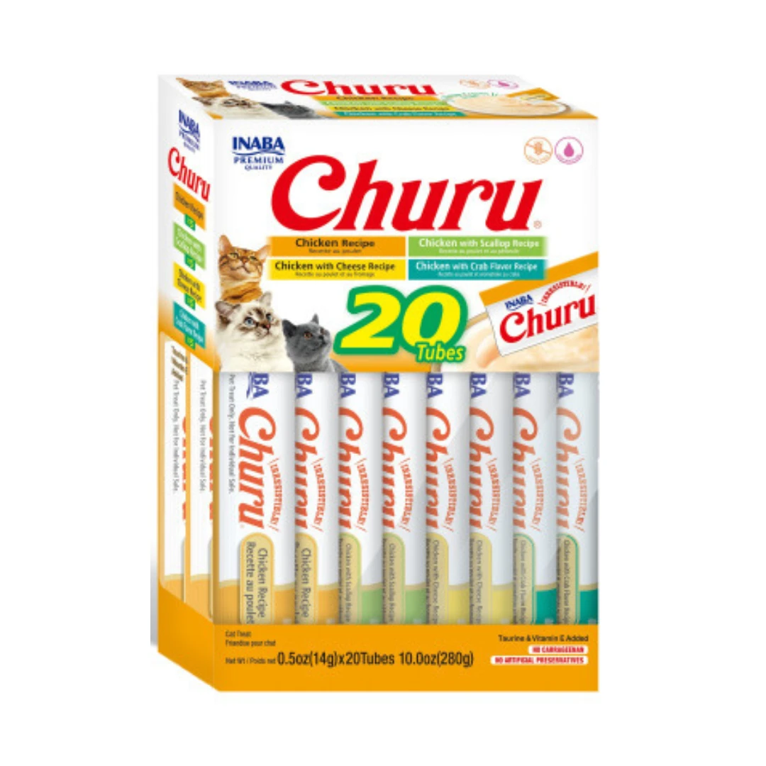 Inaba Churu Purees Variety Pack Cat Treats by Inaba