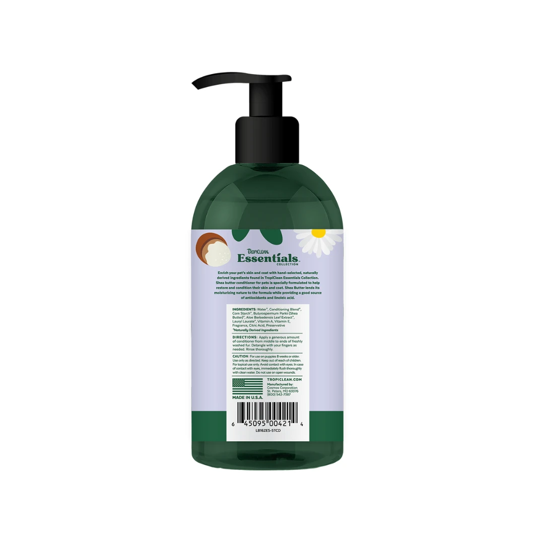 TropiClean Essentials Shea Butter Conditioner (Puppy, Dog & Cat) by TropiClean