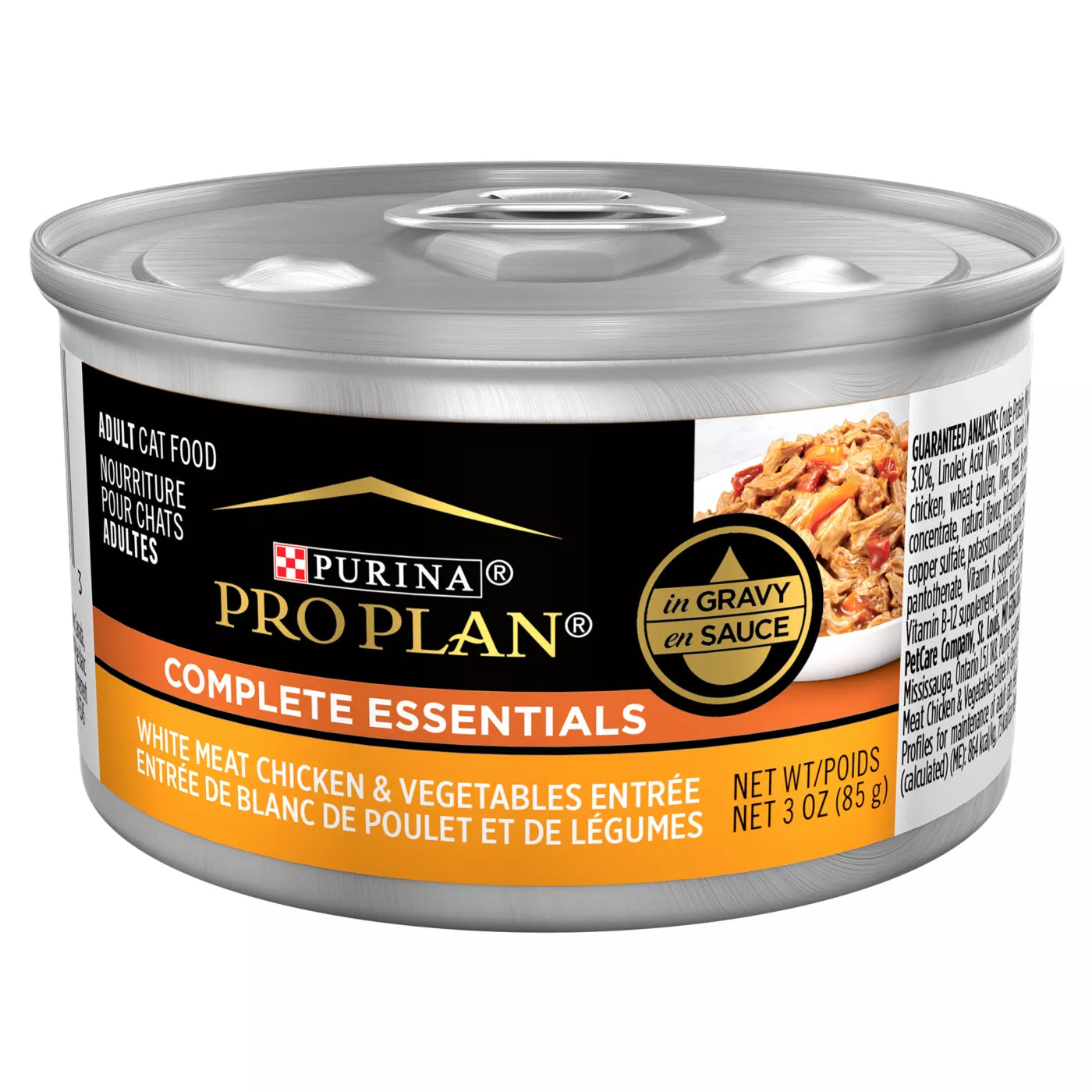 Nourriture humide pour chats Purina Pro Plan® Adult Complete Essentials™, entrée de poulet et de riz en sauce