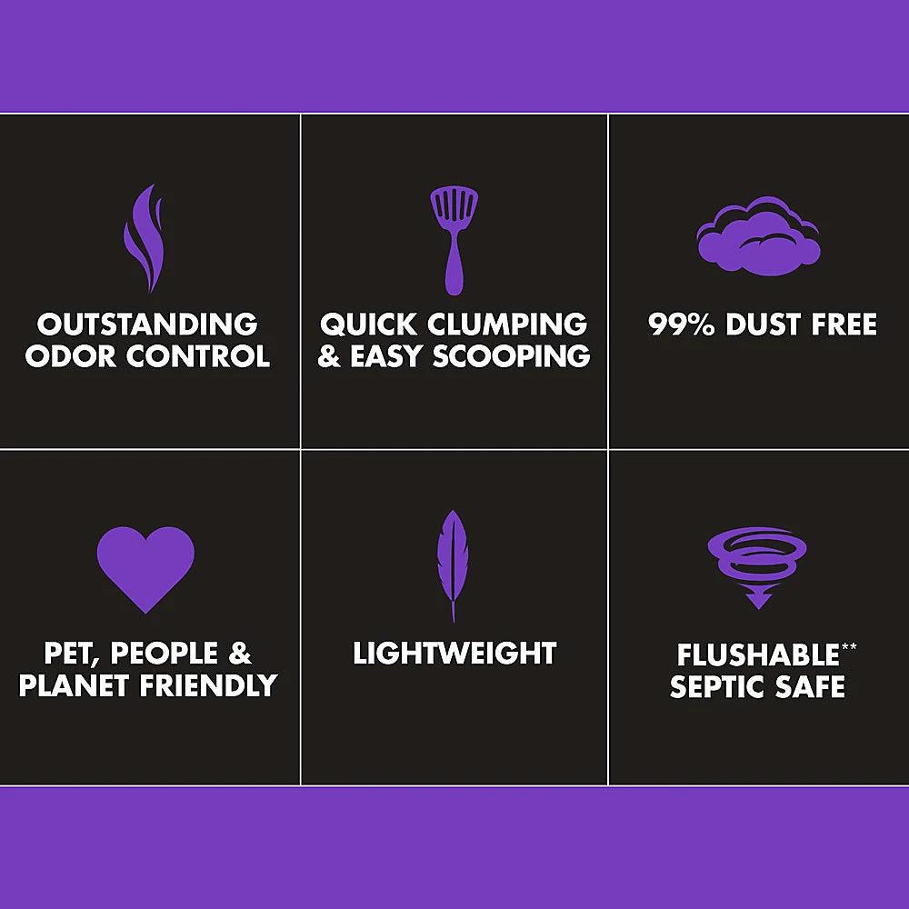 World's Best Cat Litter Lavender Scented Multi-Cat Litter 14LB by World's Best Cat Litter