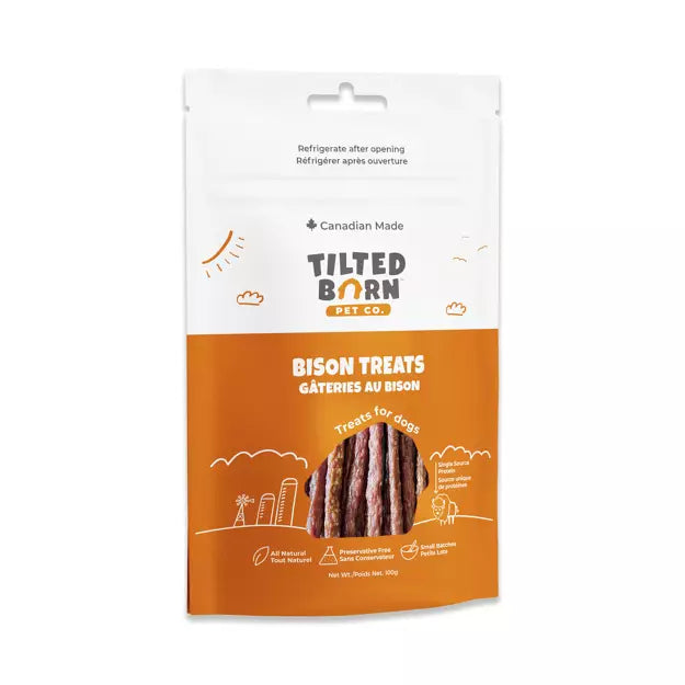 Tilted Barn Canadian Bison Dog Treats 100g