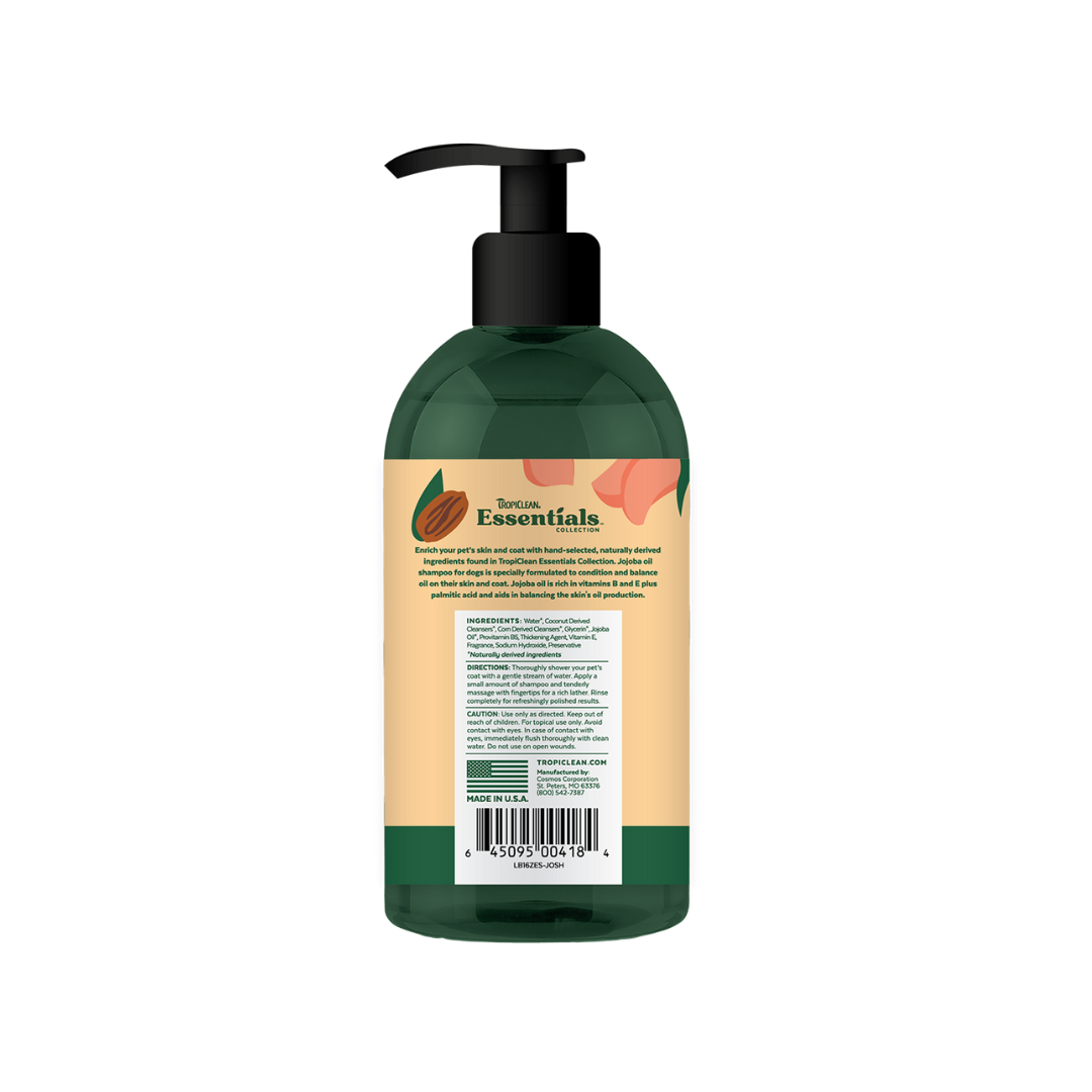 TropiClean Essentials Jojoba Shampoo for Dogs