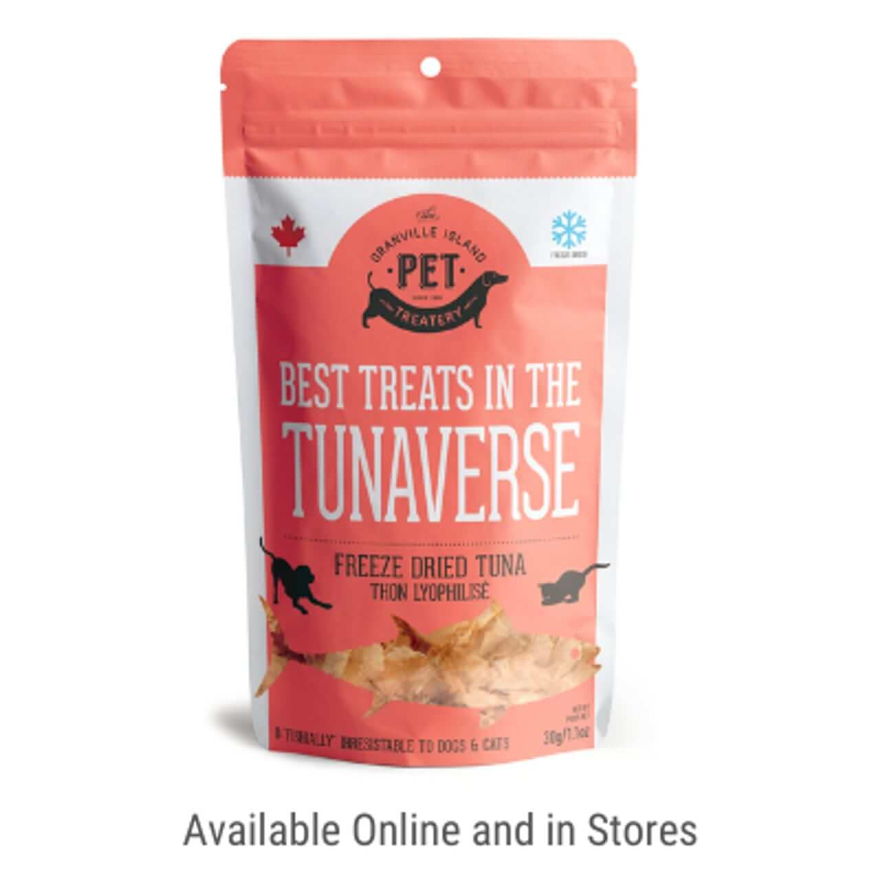 The Granville Island Best Treat in the Tunaverse Premium Freeze Dried Tuna Flakes Treat For Dogs & Cats