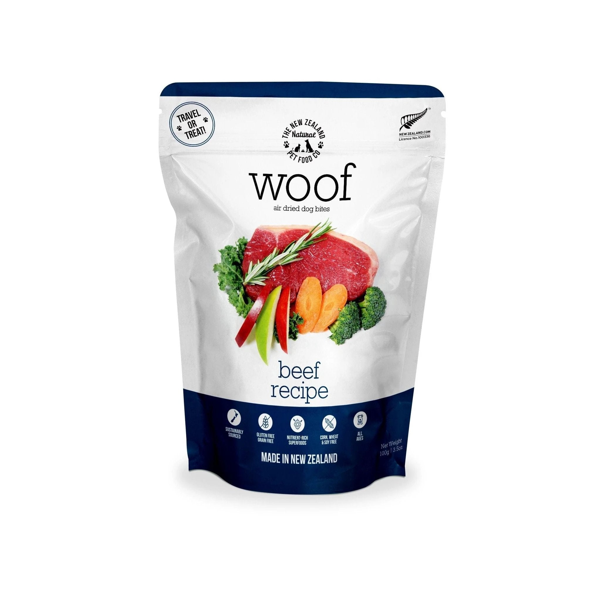 Woof Air Dried Dog Food Beef Recipe by NZPF
