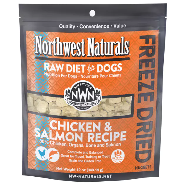 Northwest Naturals Freeze Dried Nuggets Chicken & Salmon Recipe for Dogs