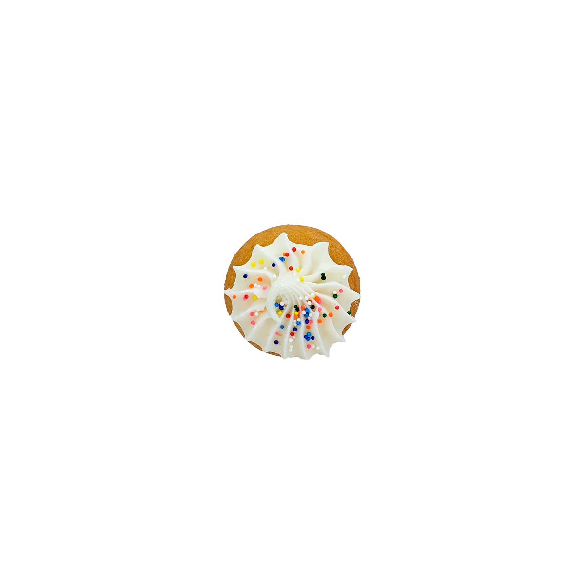 Cupcake moyen à la vanille saupoudré 3D de B&R