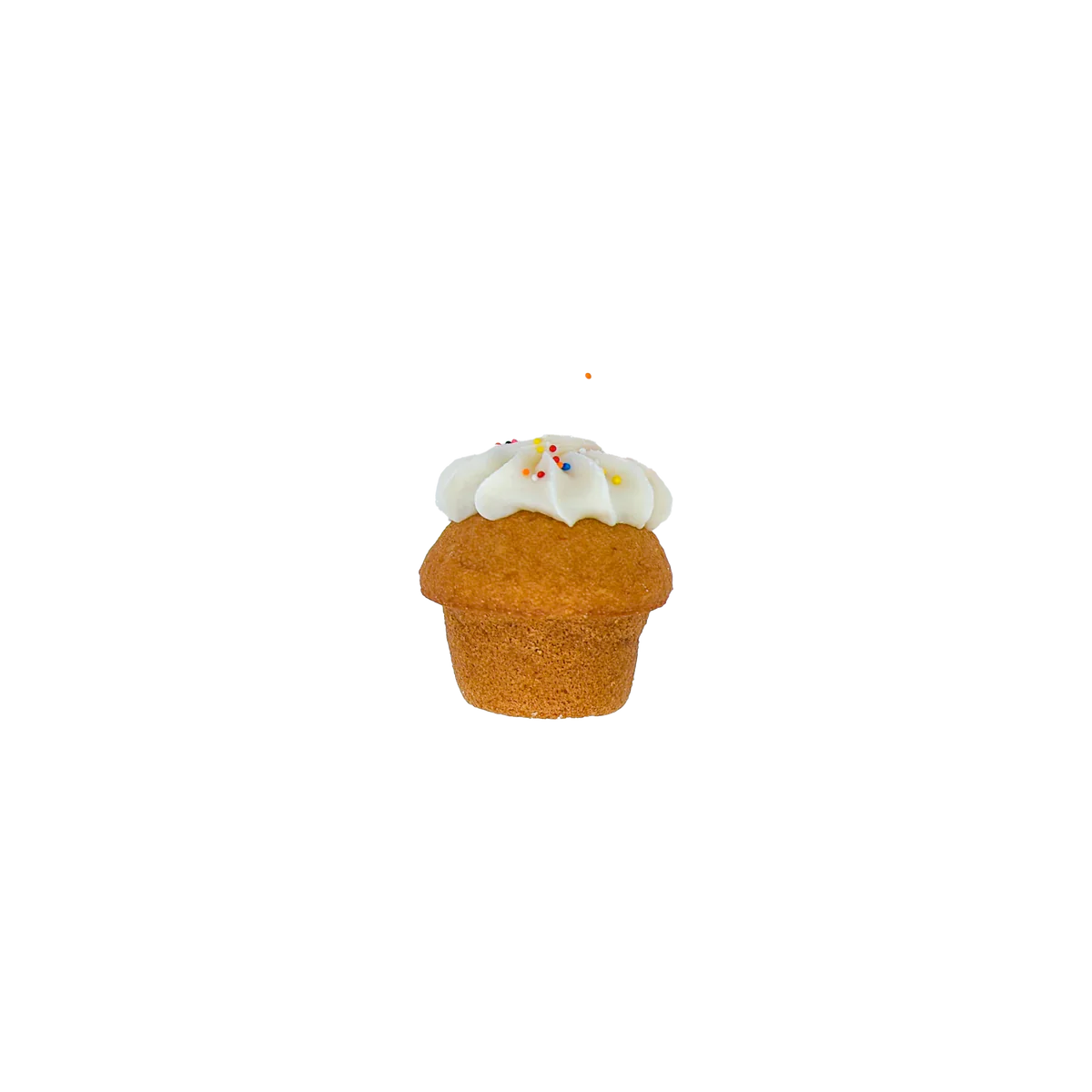 Cupcake moyen à la vanille saupoudré 3D de B&R