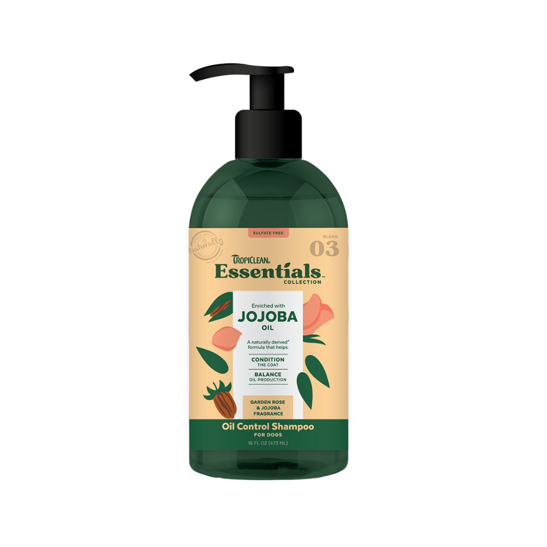 TropiClean Essentials Jojoba Shampoo for Dogs