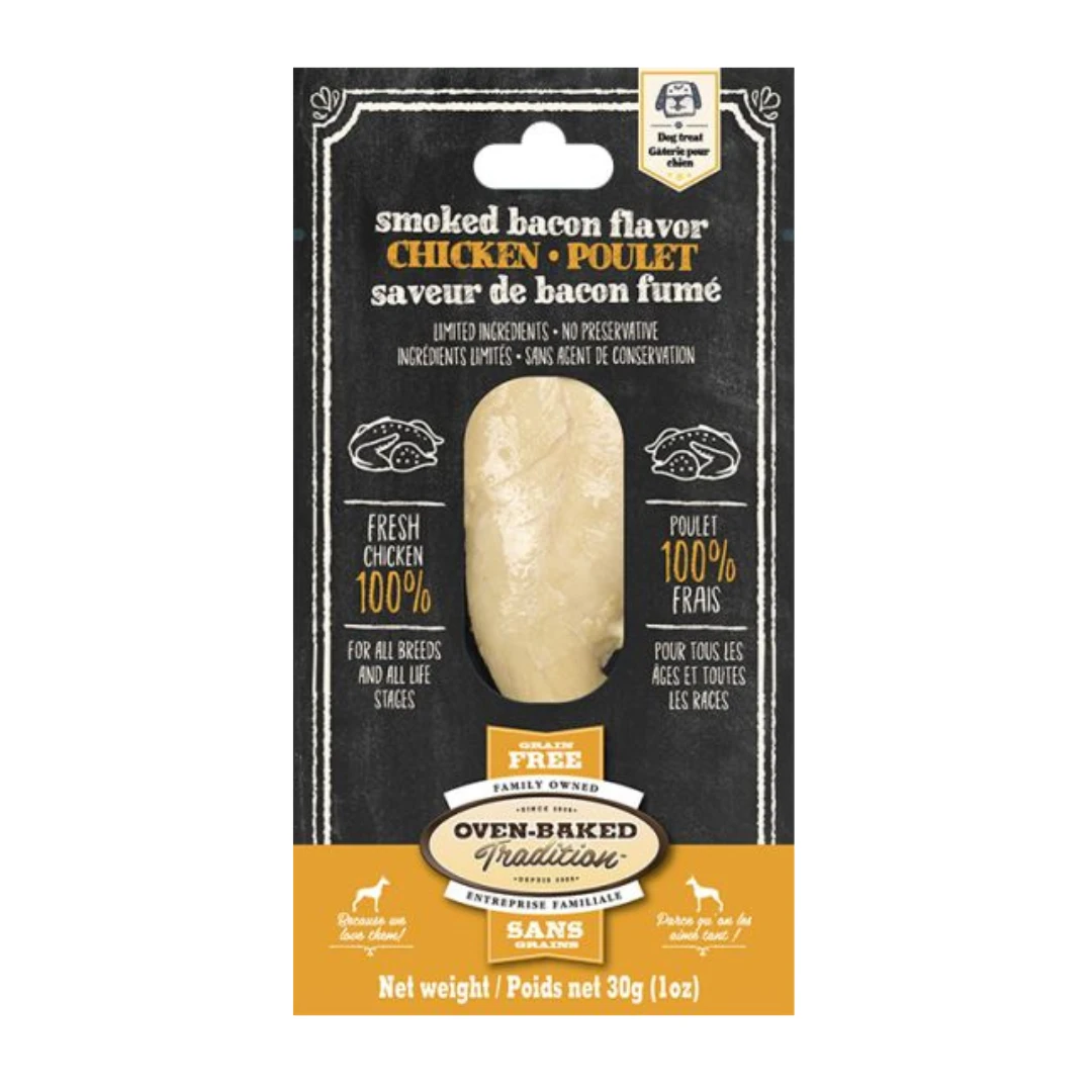 Oven-Baked Tradition Fillets treat for dogs Chicken & smoked bacon flavor by Oven Baked