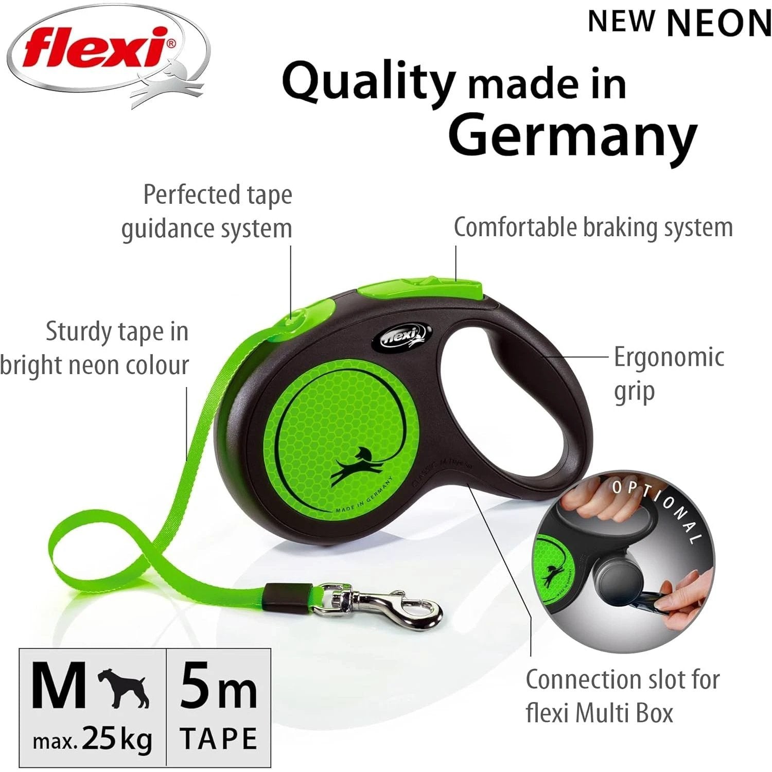 Flexi Neon M Tape 16 ft/5 m by Flexi