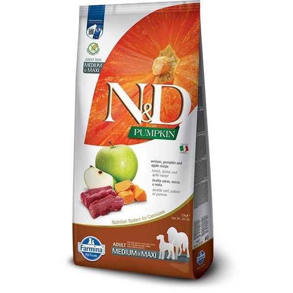 Farmina N&D Pumpkin Venison & Apple Med/Maxi Dog Food 12kg