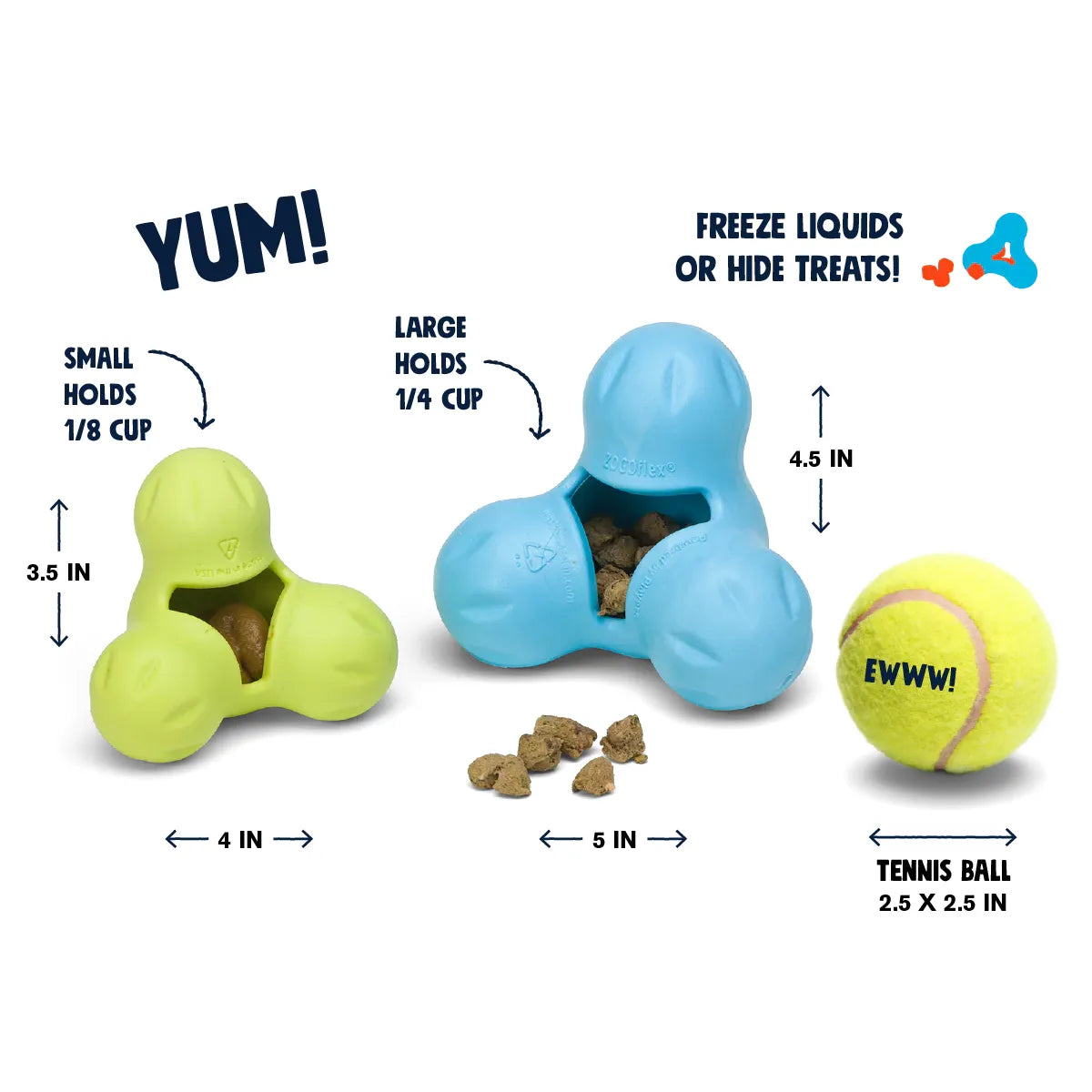 West Paw Treat Toys ZoGoFlex Tux