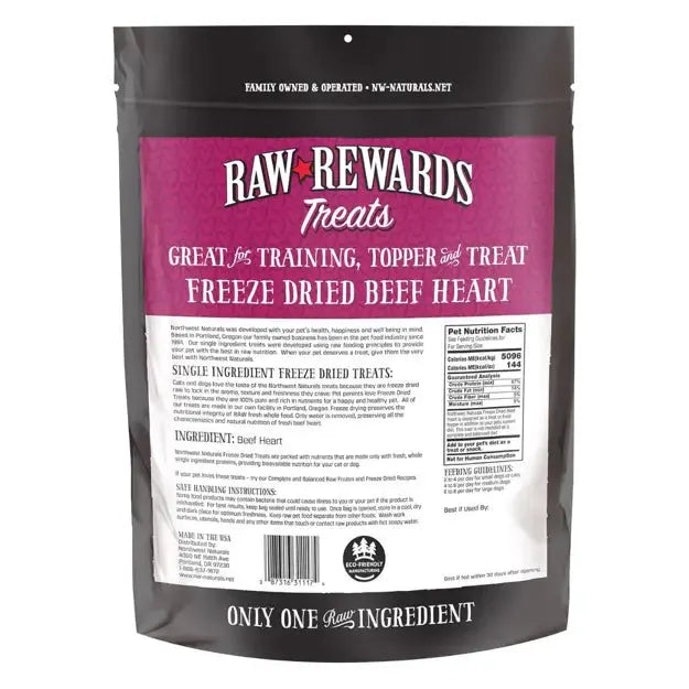 Northwest Naturals Freeze-Dried Treats, Beef Heart by Northwest Naturals