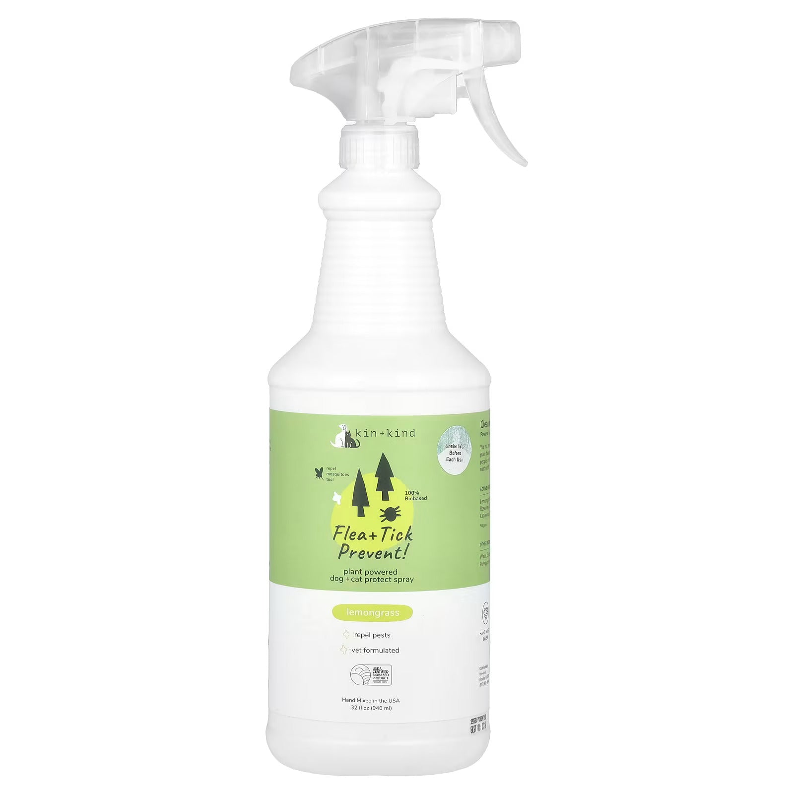 Kin + Kind Outdoor Shield Spray - Lemongrass 32oz