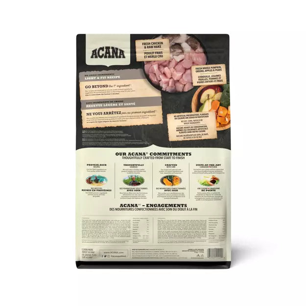 ACANA Light & Fit Recipe Dog Dry Food
