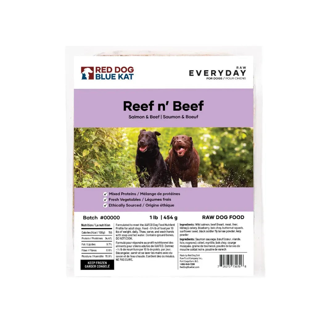 RDBK - Everyday Raw - Beef & Salmon Blend (Reef n' Beef) by RED DOG BLUE KAT