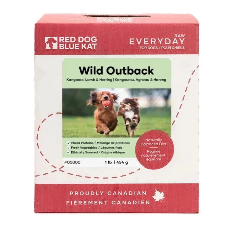 RDBK - Everyday Raw - Kangaroo, Lamb & Herring (Wild Outback) by RED DOG BLUE KAT