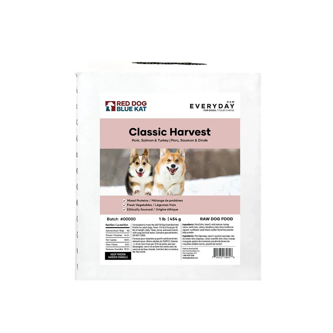 RDBK - Everyday Raw - Pork, Salmon & Turkey (Classic Harvest) by RED DOG BLUE KAT