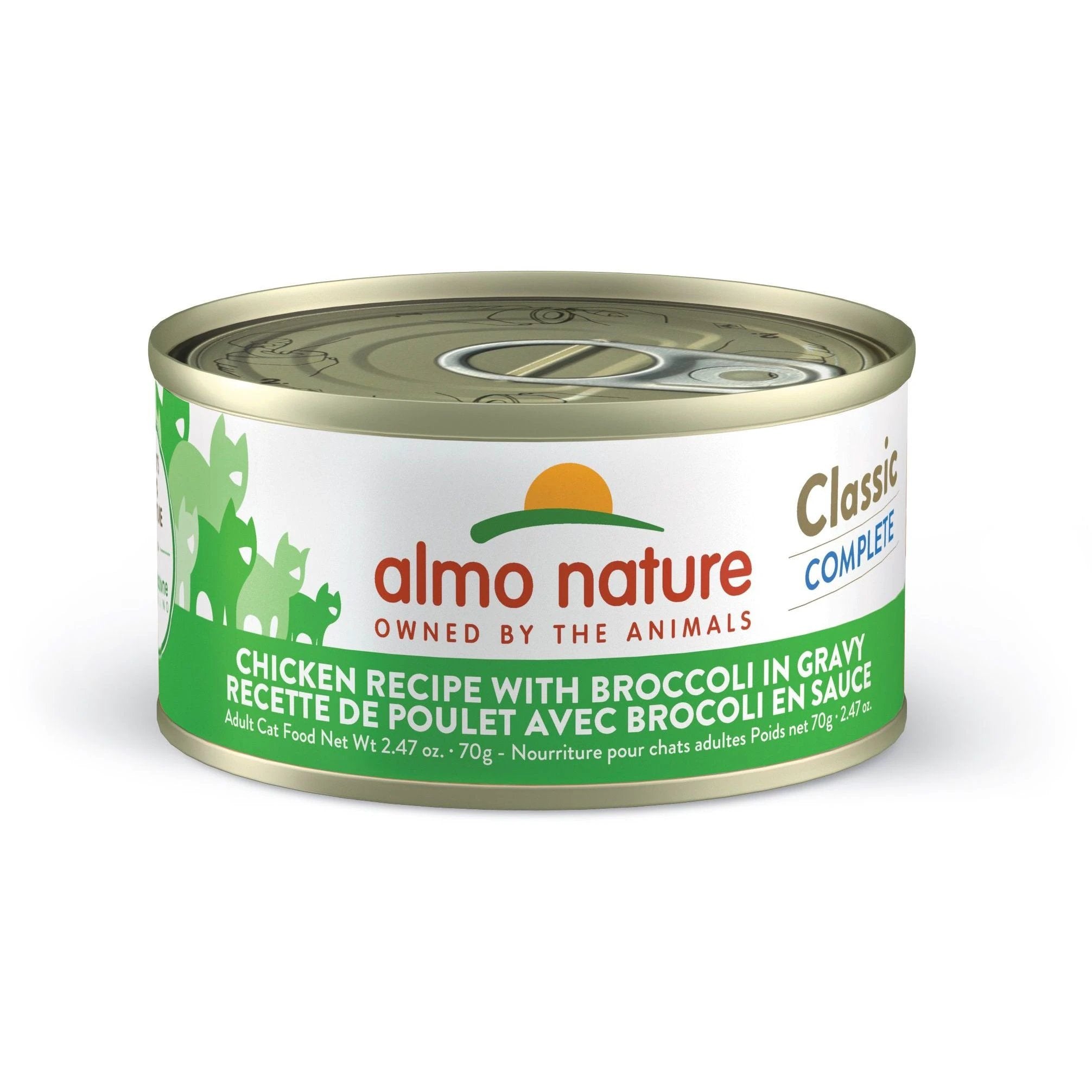 Almo Nature Classic Complete Chicken Recipe With Brocoli In Gravy Cat Can by Almo Nature
