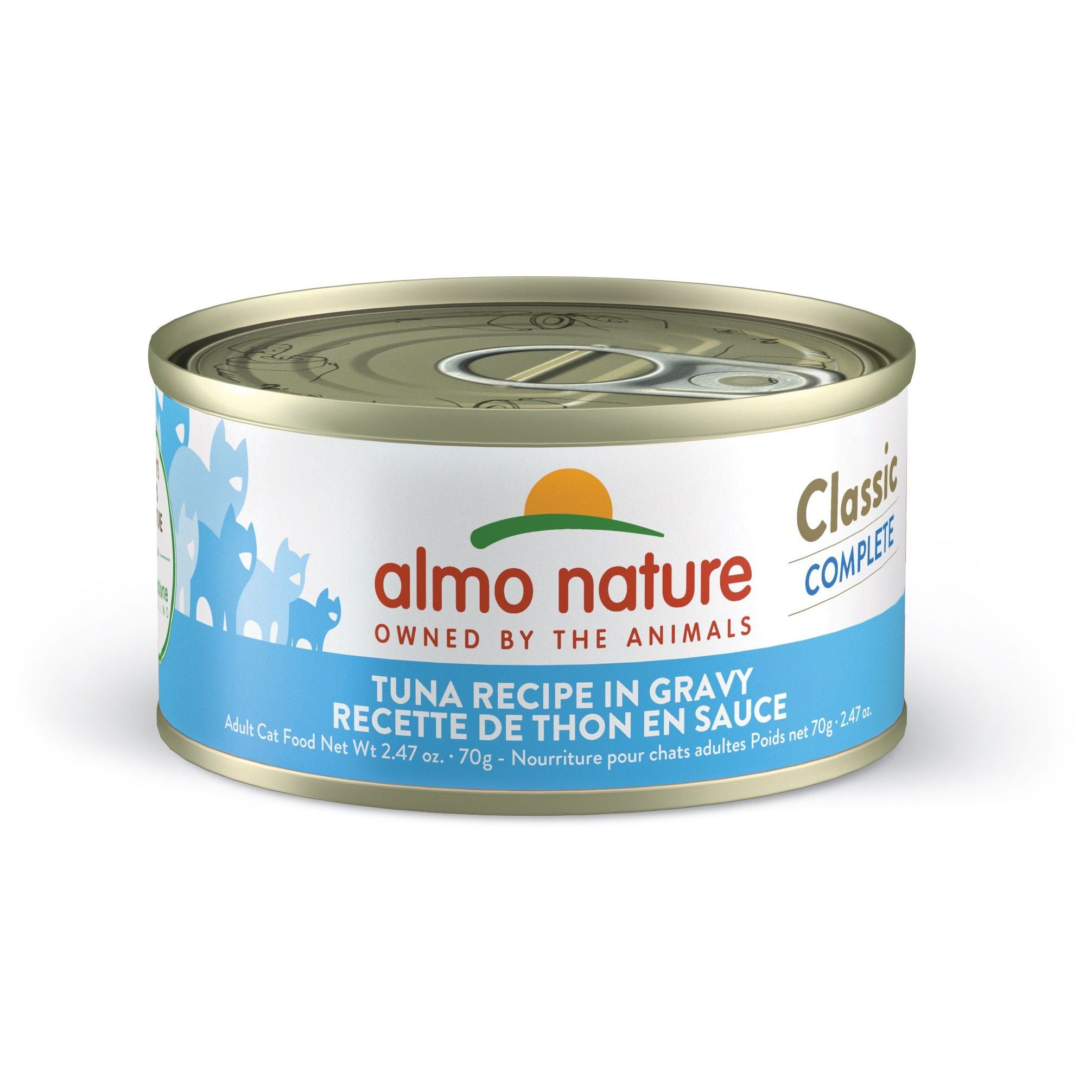 Almo Nature Classic Complete Cat Food - Tuna Recipe In Gravy Cat Can