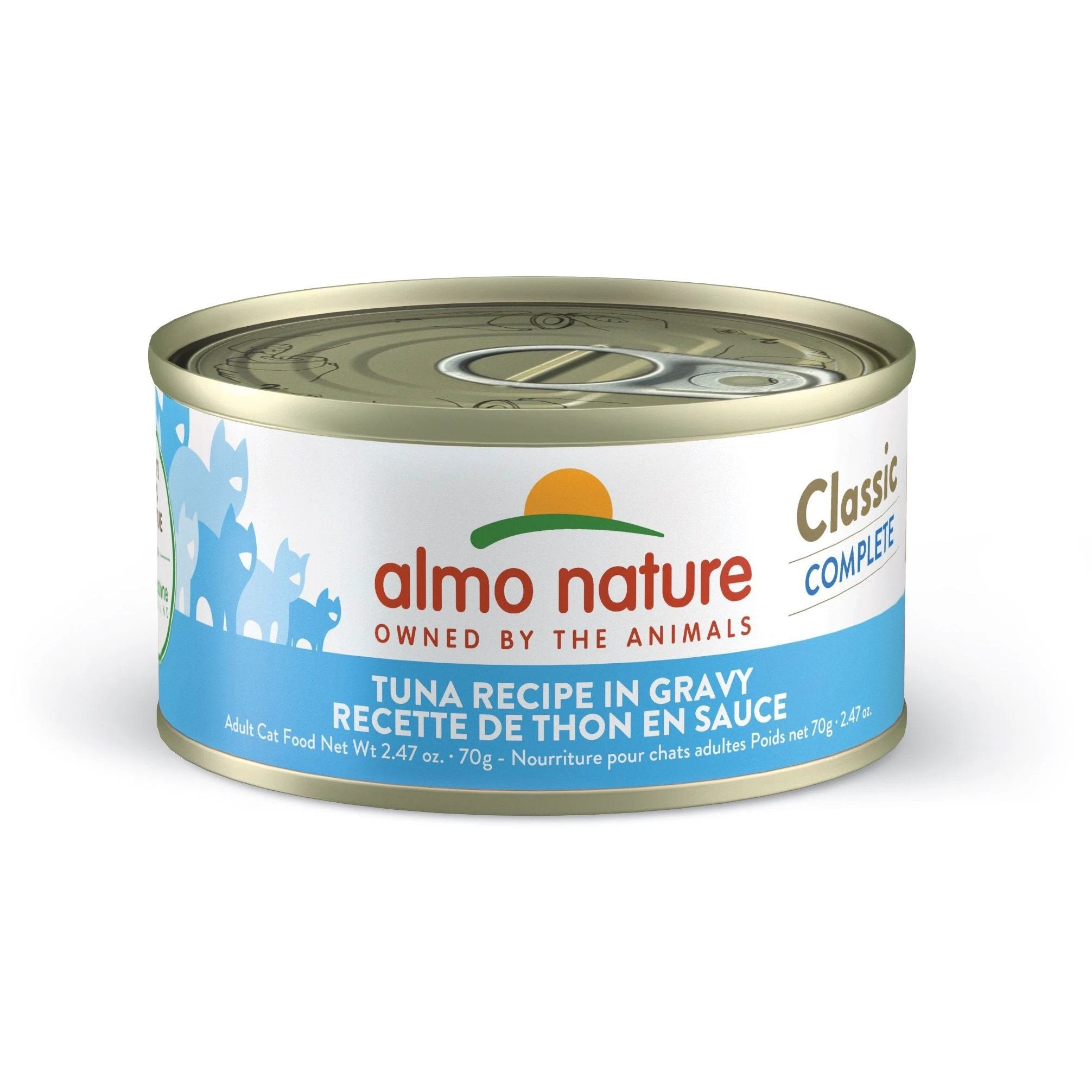 Almo Nature Classic Complete Cat Food - Tuna Recipe In Gravy Cat Can by Almo Nature