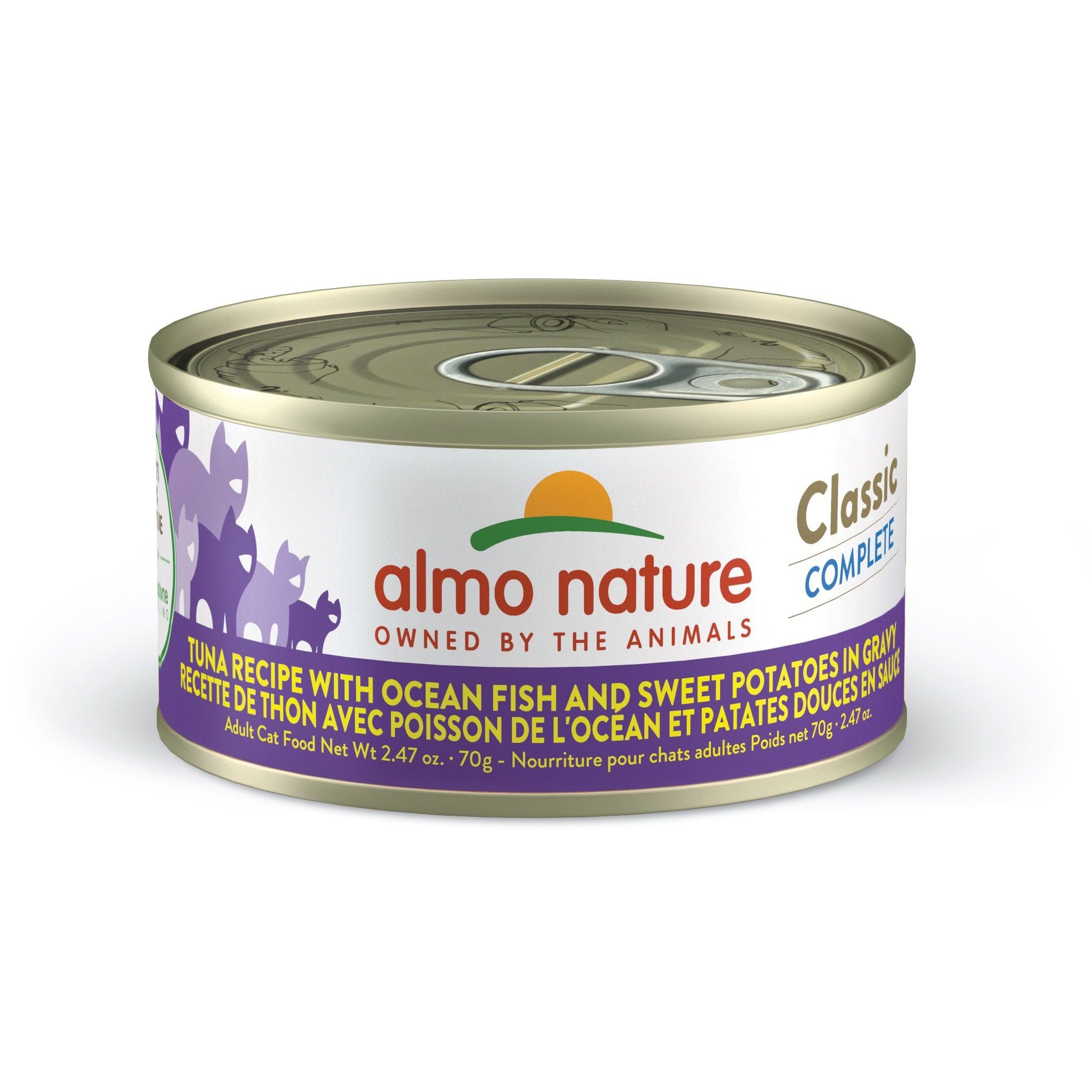 Almo Nature Classic Complete Tuna Recipe With Ocean Fish And Sweet Potatoes In Gravy