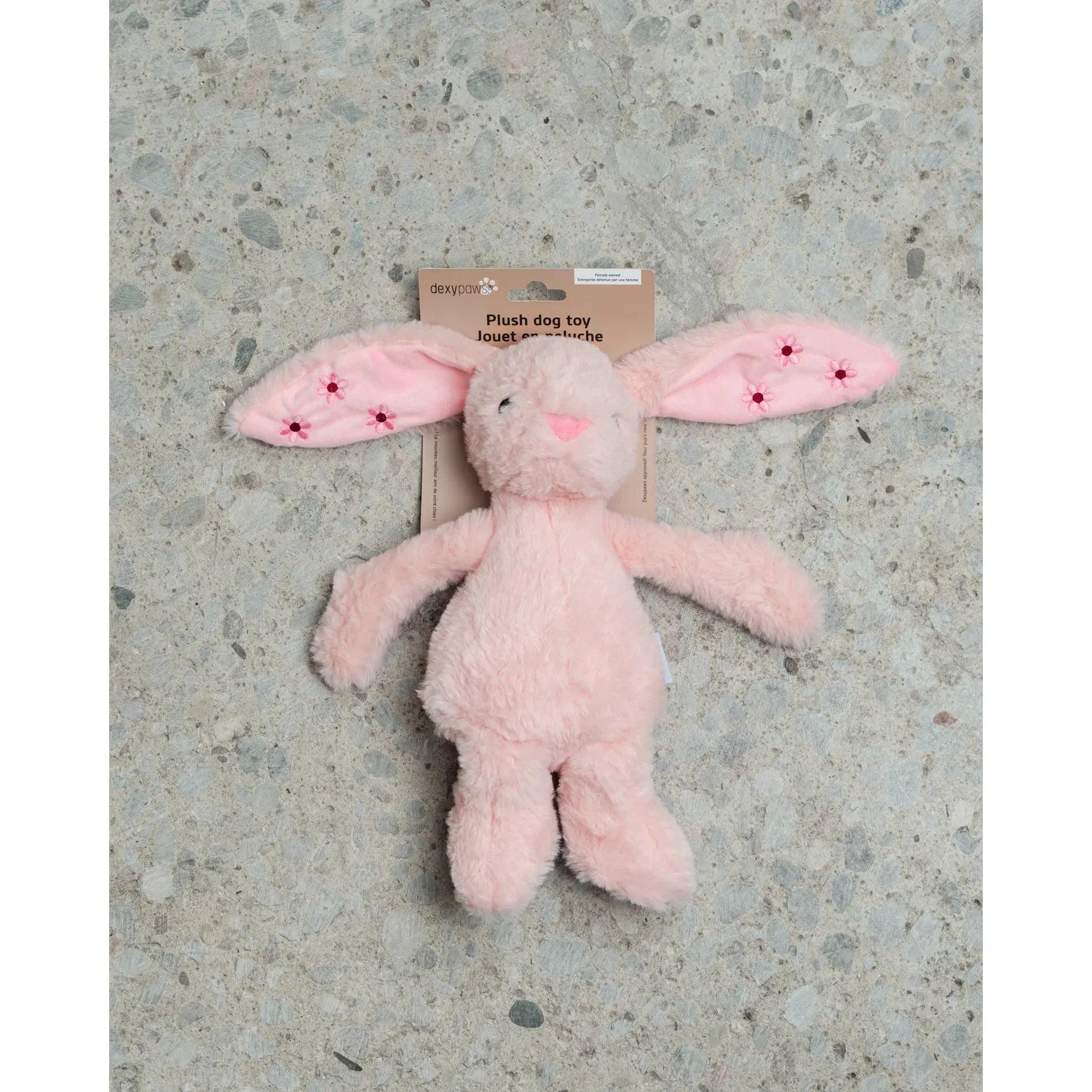 Dexypaws Plush Dog Toy - Blush Bunny by Dexypaws