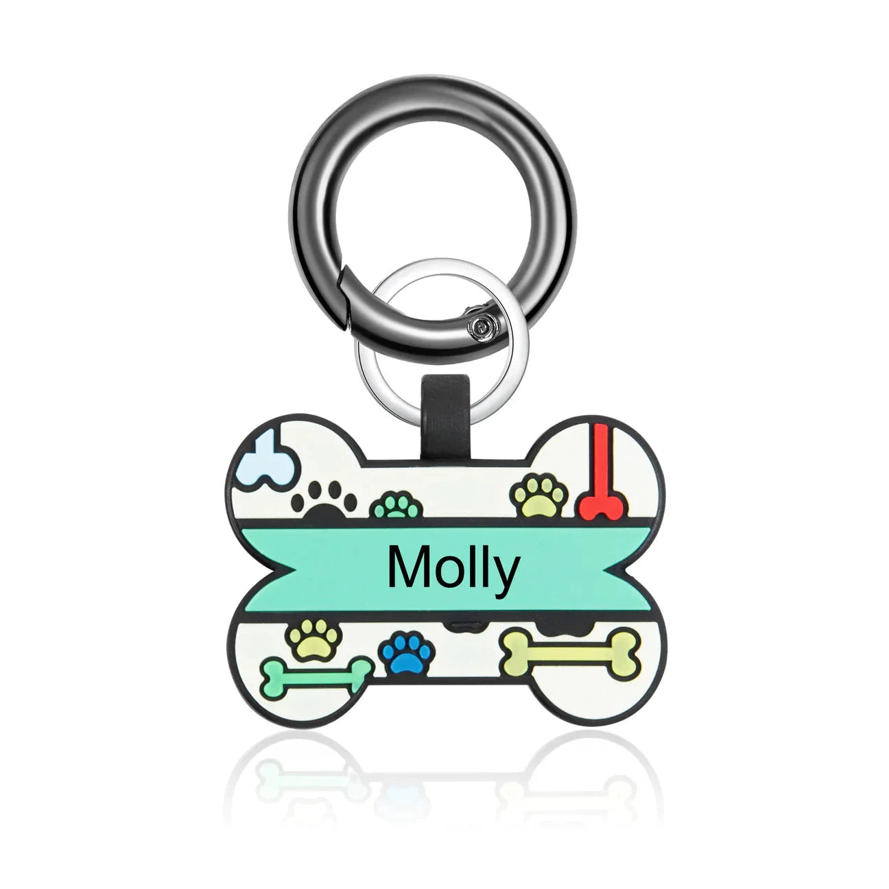 Petgent Personalized Bone Green Dog ID Tag by Petgent