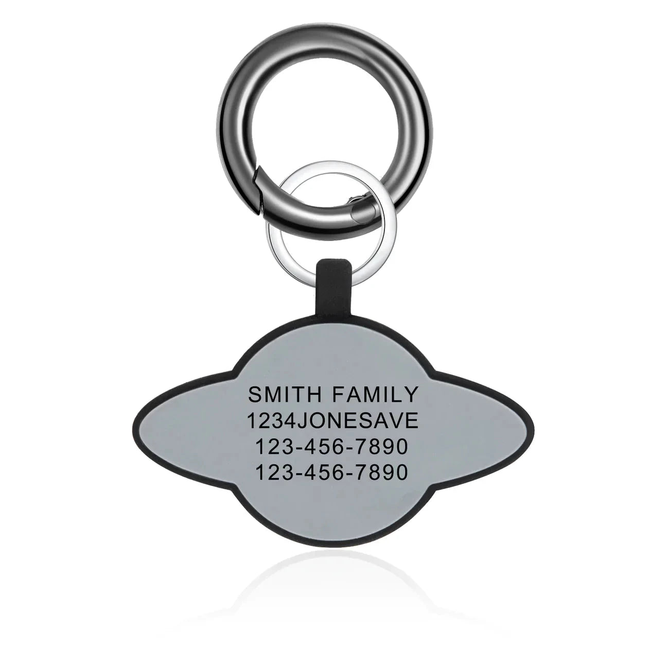 Petgent Personalized Planet Brown Ring Dog ID Tag by Petgent