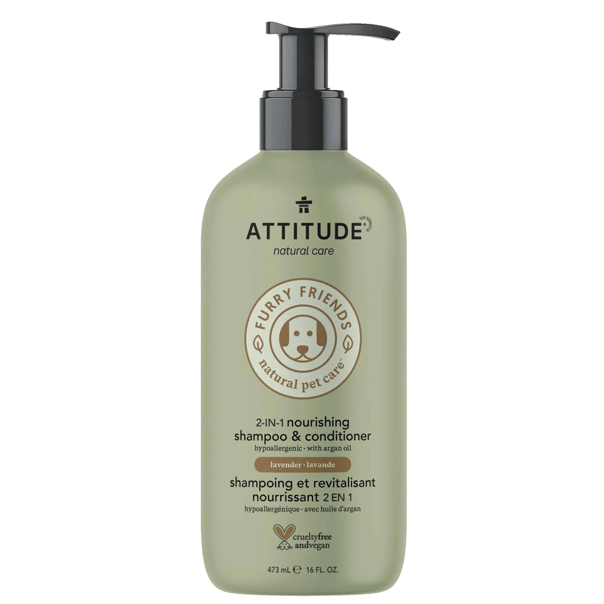 Attitude Natural Care 2-in-1 Nourishing Shampoo & Conditioner, Lavender 473ml by ATTITUDE