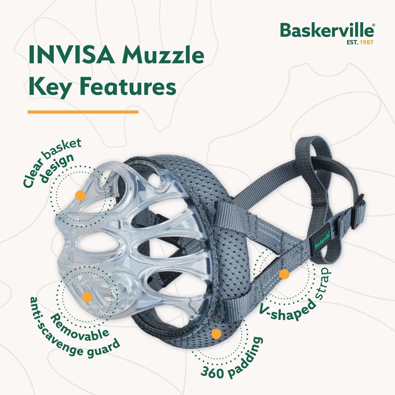Company of Animals® Baskerville INVISA Muzzle by Company of Animals
