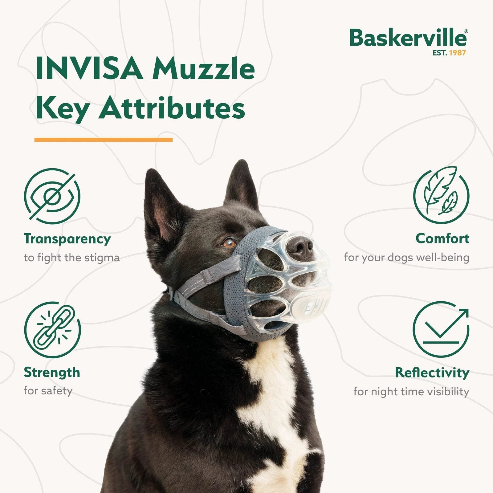 Company of Animals® Baskerville INVISA Muzzle by Company of Animals