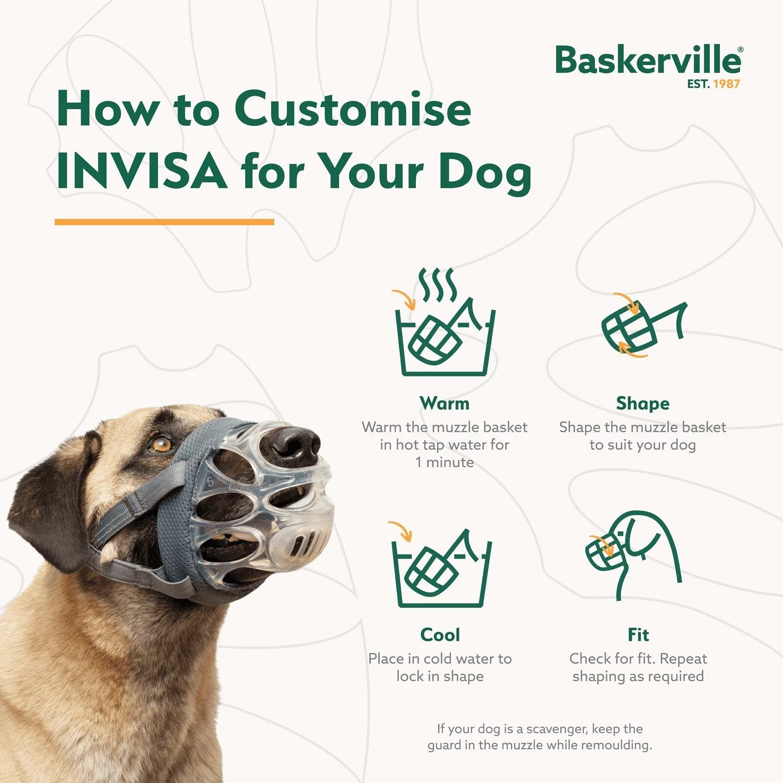 Company of Animals® Baskerville INVISA Muzzle by Company of Animals