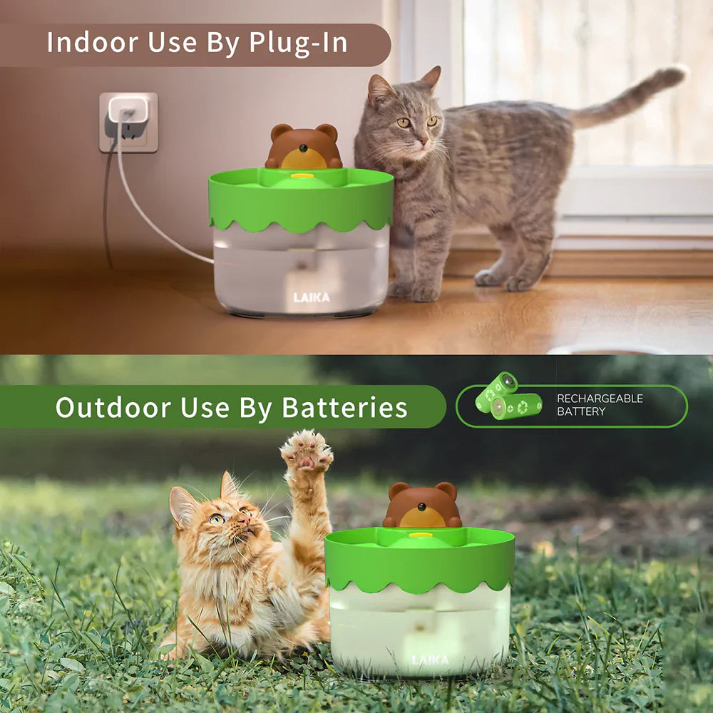 Fontaine à eau pour chat à piles Laika