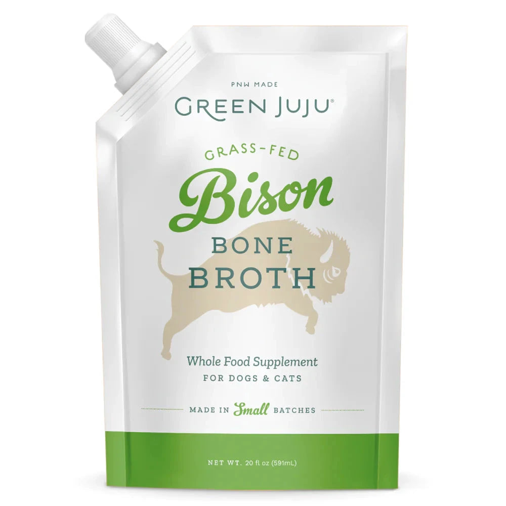 Green Juju Bison Bone Broth (Frozen) for Dogs and Cats by Green Juju