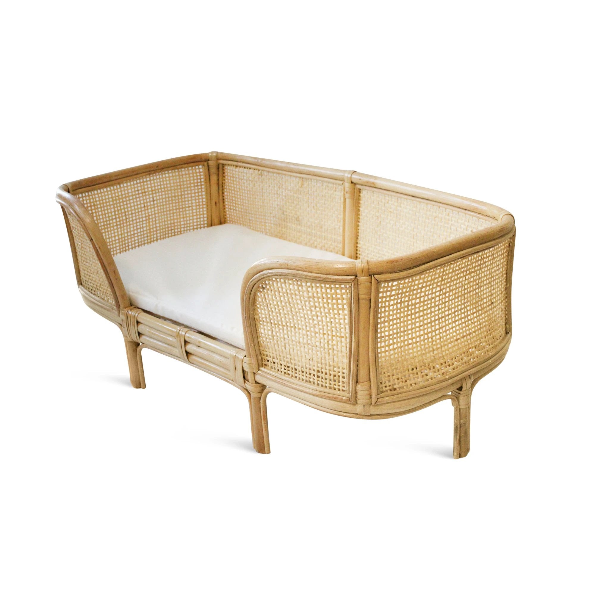Chaiyat Boutique Boho Bliss Rattan Pet Bed by Chaiyat Boutique