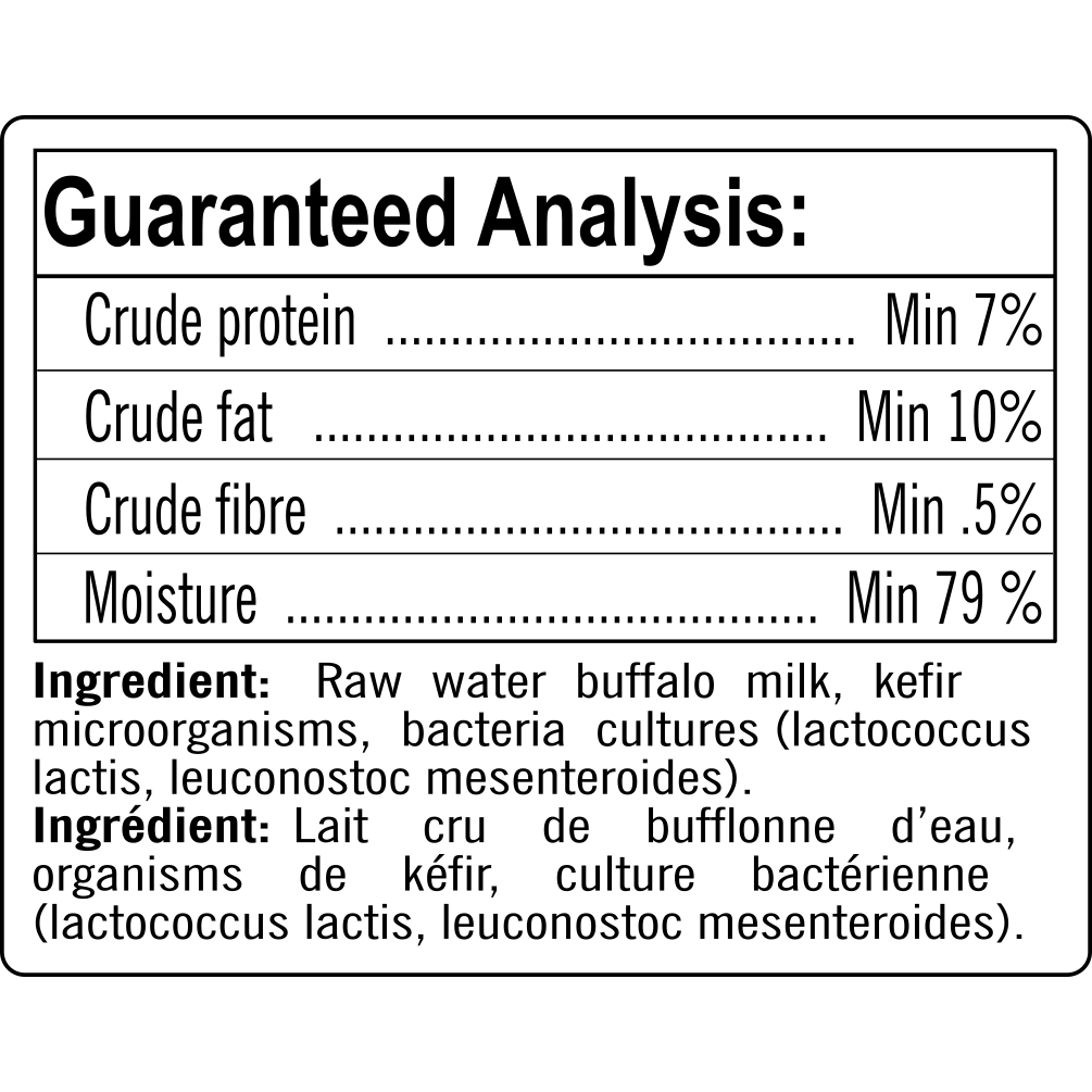 Happy Days Raw Water Buffalo Milk Kefir for Dogs & Cats 975mL