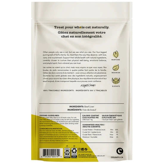 Crumps' Naturals Freeze Dried Beef Cat Treats 30g by Crumps' Naturals