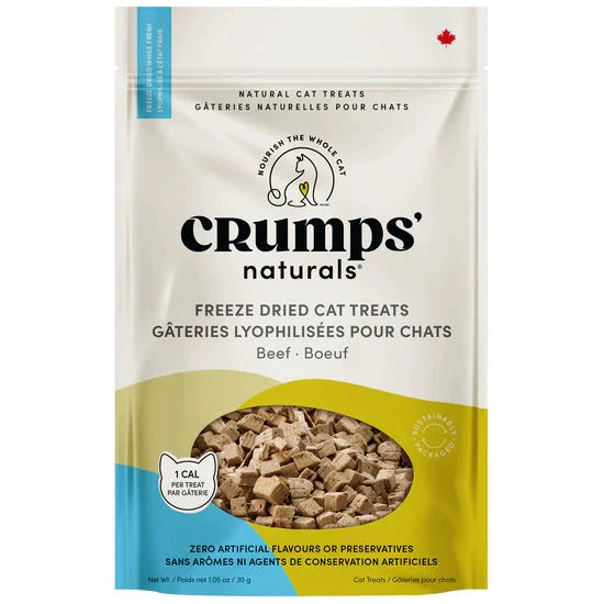 Crumps' Naturals Freeze Dried Beef Cat Treats 30g by Crumps' Naturals