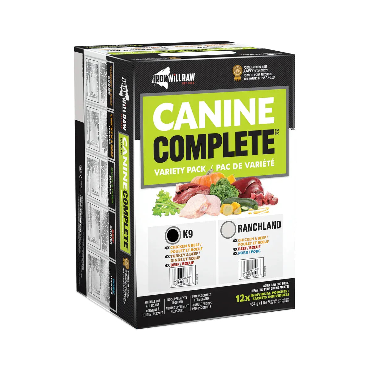 Iron Will - Raw Canine Complete™ K9 Variety Pack - 12 LB