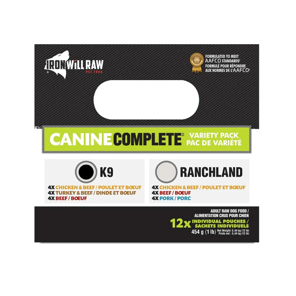 Iron Will - Raw Canine Complete™ K9 Variety Pack - 12 LB by Iron Will