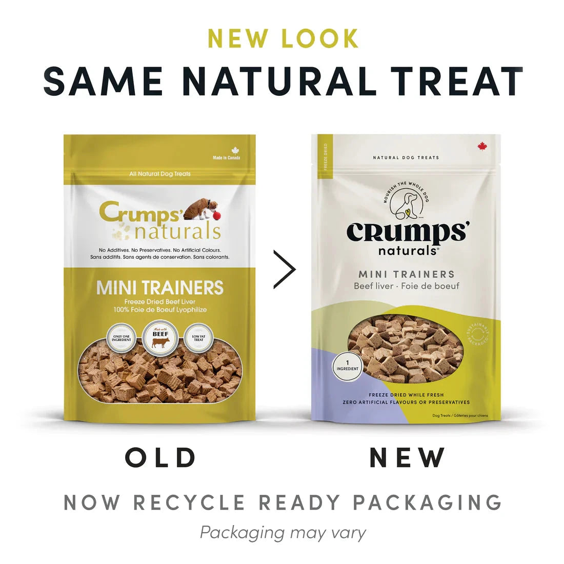 Crumps' Naturals Freeze Dried Beef Liver Mini Trainers by Crumps' Naturals