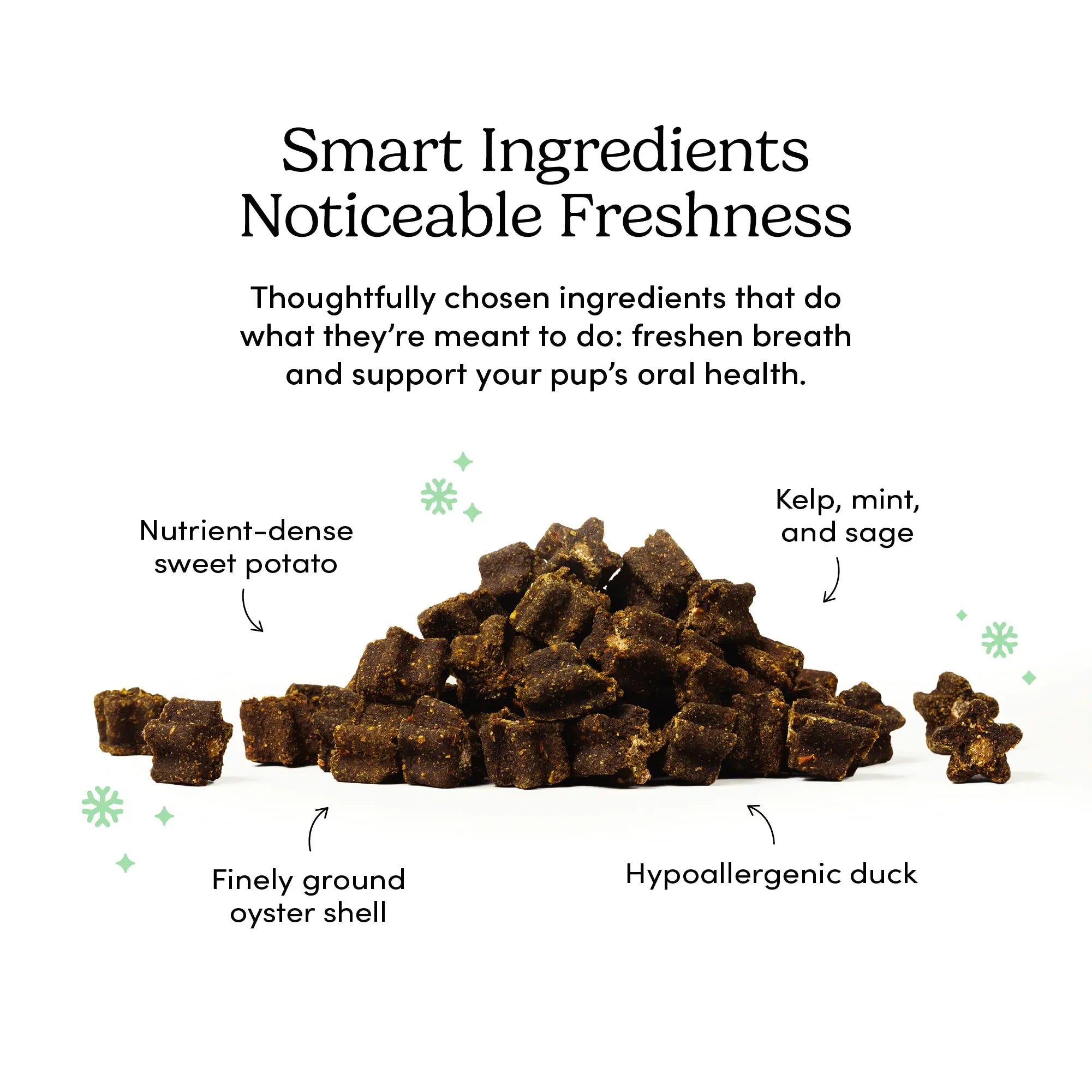 Crumps' Naturals Fresh Bites Spearmint Dog Treats by Crumps' Naturals