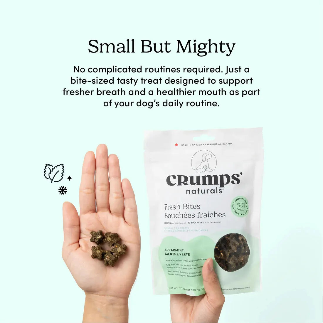 Crumps' Naturals Fresh Bites Spearmint Dog Treats by Crumps' Naturals